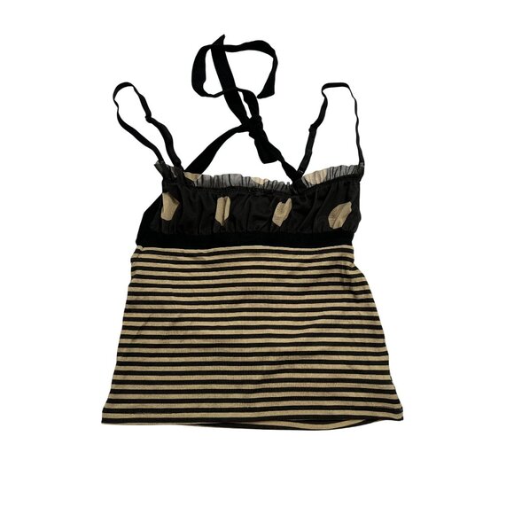 Jaded London Lola Ruched Cami Top in Black - Picture 1 of 5